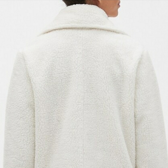 Banana Republic Teddy Jacket, Cream Color - Picture 3 of 8